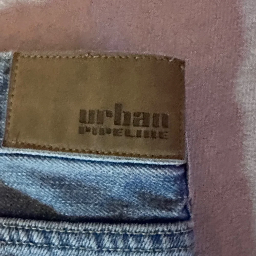 Urban Pipeline Loose Straight Leg Jeans Mens 38x34 Medium Wash Blue Denim Y2K
